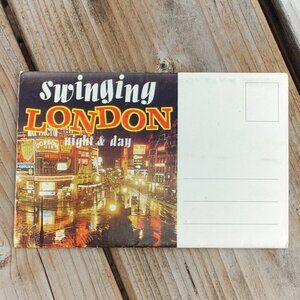 Vintage Swinging London Pictorial Postcard Book of 6 double sided photos